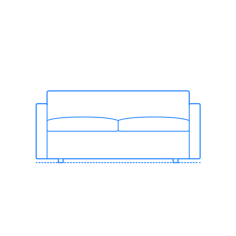 Furniture Loveseats Bevel Two Seater Sofa Engraving Svg Design, Free Vectors File